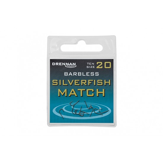 Carlige Drennan - Silverfish Match Barbless Nr. 20 Carlige Drennan - Silverfish Match Barbless Nr. 20